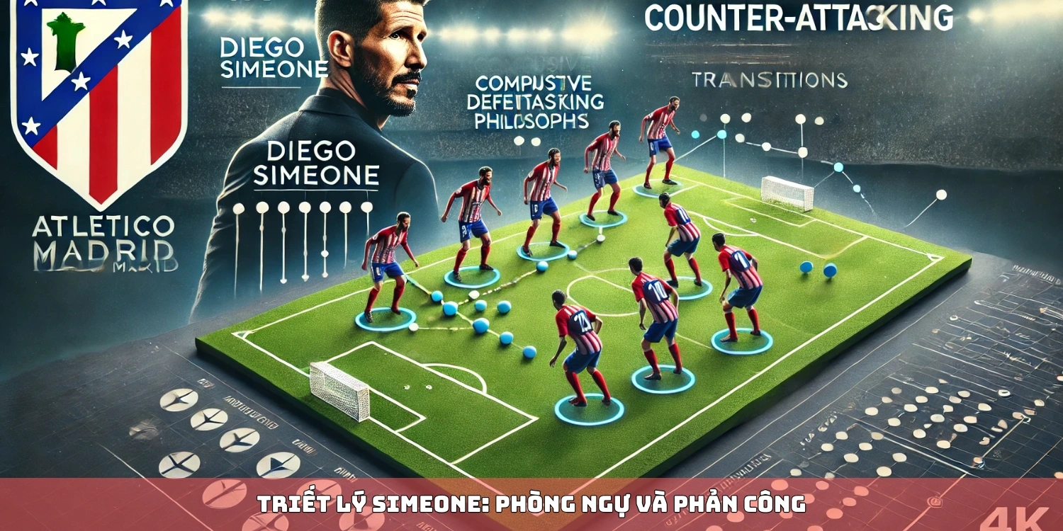 Triết lý Simeone: Phòng ngự và phản công của Atlético Madrid